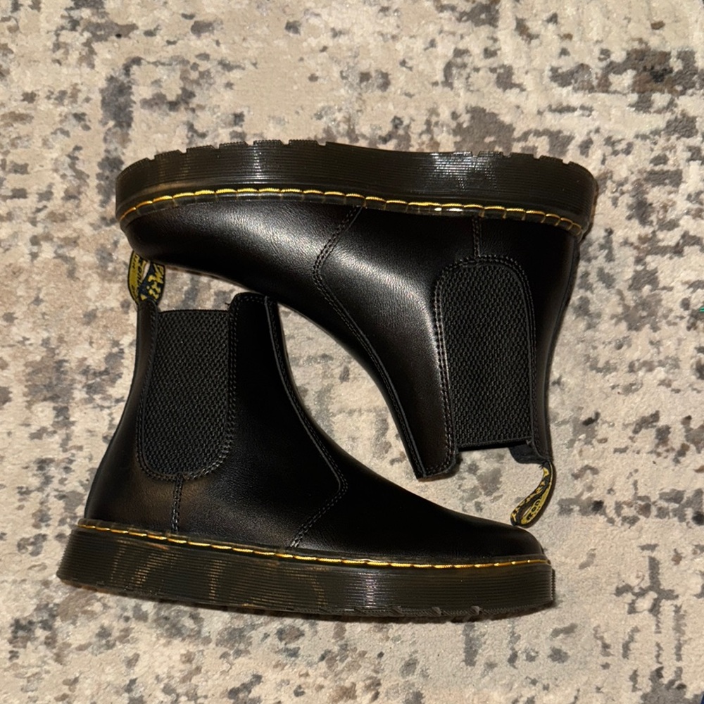 Dr. Martens Black Leather Ankle Boots